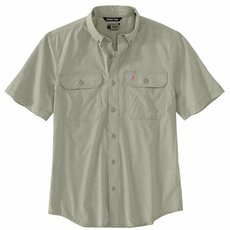 CARHARTT Men's TW5292 M Force RlxdFit LW SS Shrt XL REG Short Sleeve Relaxed Burnt Olive TW5292-M / 105292-391XLREG